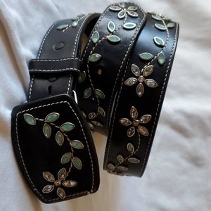3D Belt Company Jewel Embellished Belt